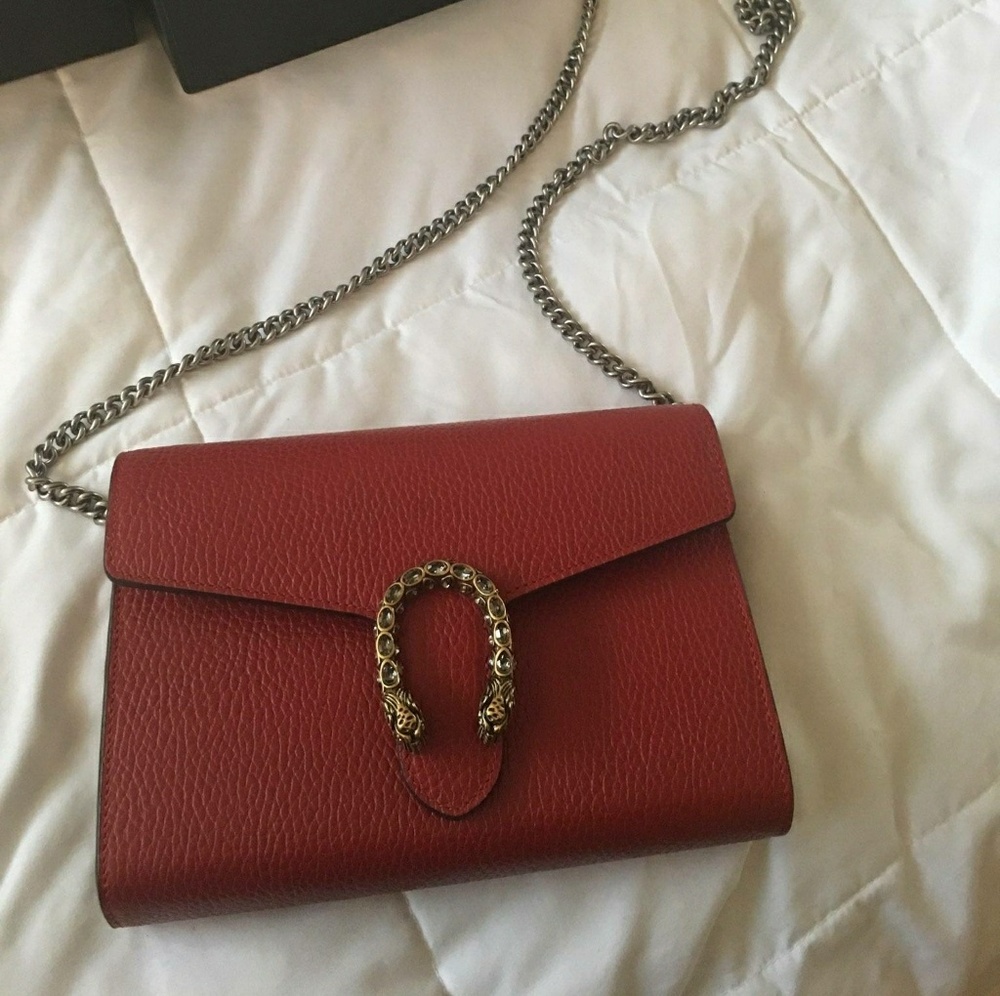 Gucci dionysus leather chain bag